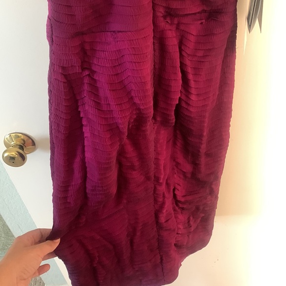 Sak’s 5th avenue halter fushsia cocktail dress - Picture 4 of 9